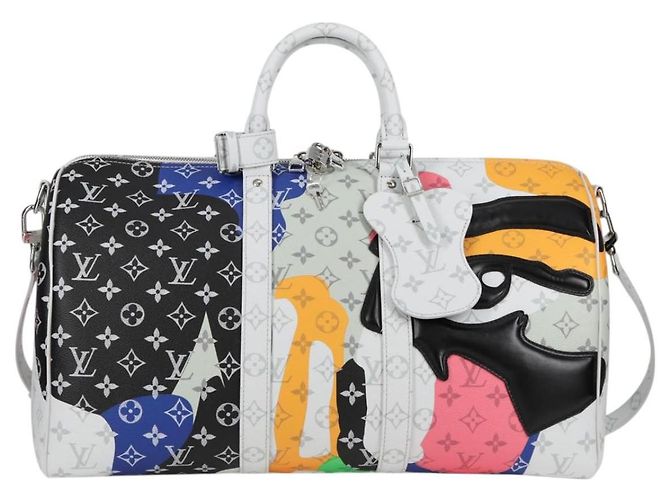 LOUIS VUITTON Monogram Keepall Bandouliere 45 Tasche M23160 LV Auth 120342SM Mehrfarben Monogramm - Ansicht 13