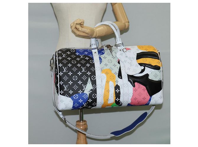 LOUIS VUITTON Monogram Keepall Bandouliere 45 Tasche M23160 LV Auth 120342SM Mehrfarben Monogramm - Ansicht 25