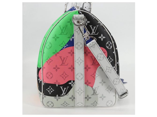 LOUIS VUITTON Monogram Keepall Bandouliere 45 Tasche M23160 LV Auth 120342SM Mehrfarben Monogramm - Ansicht 4