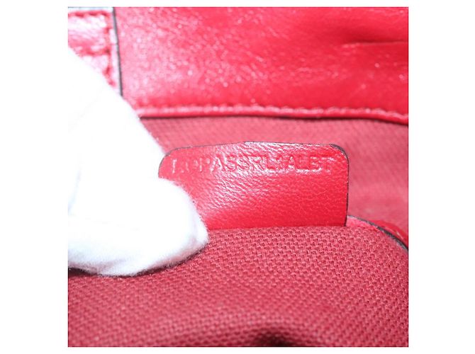 Sac fourre-tout en cuir rouge et or Auth 125684 de BURBERRY Doré - vue 12