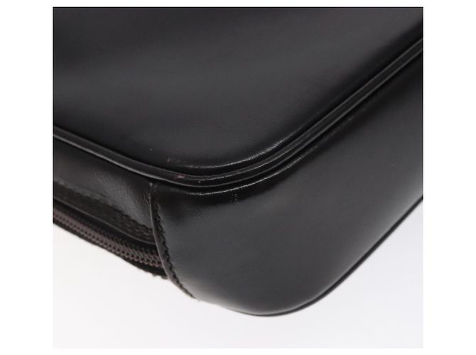 Borsa a mano GUCCI in pelle nera e argento 018 0040 Auth ep9261 Nero - vista 11