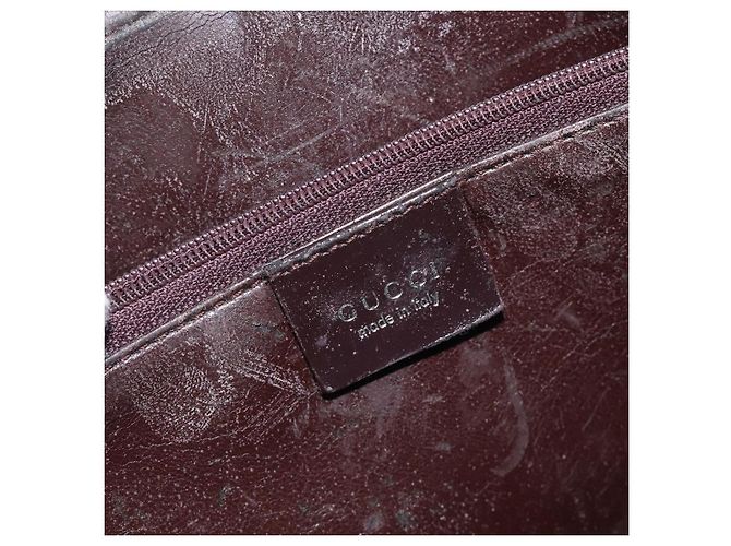 Borsa a mano GUCCI in pelle nera e argento 018 0040 Auth ep9261 Nero - vista 14
