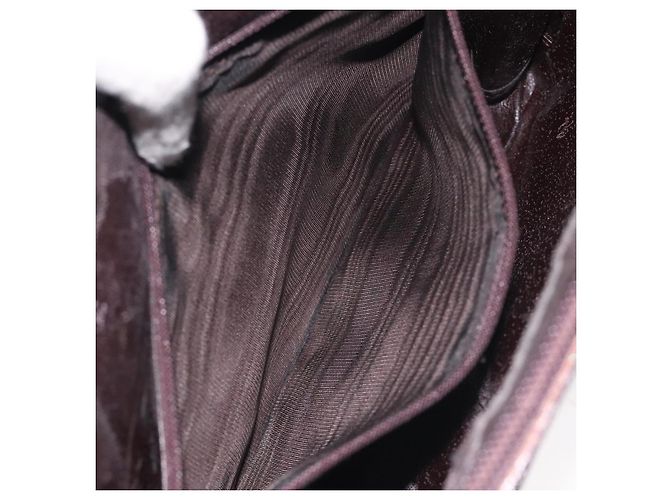 Borsa a mano GUCCI in pelle nera e argento 018 0040 Auth ep9261 Nero - vista 18