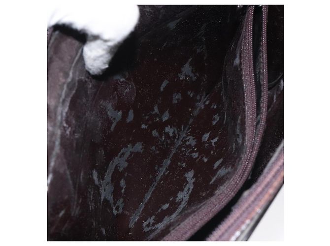 Borsa a mano GUCCI in pelle nera e argento 018 0040 Auth ep9261 Nero - vista 19