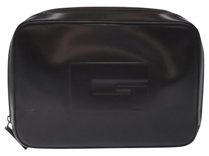 Borsa a mano GUCCI in pelle nera e argento 018 0040 Auth ep9261 Nero - vista 2