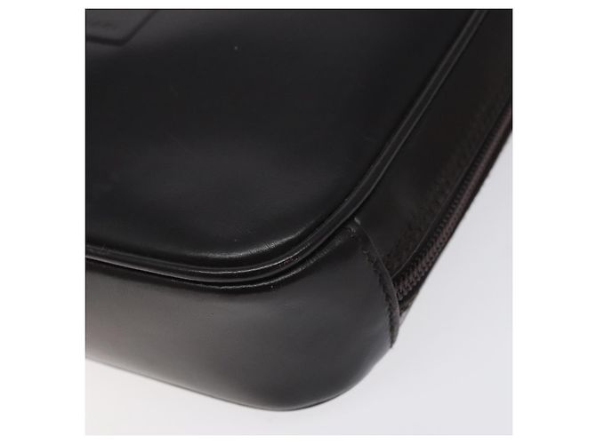 Borsa a mano GUCCI in pelle nera e argento 018 0040 Auth ep9261 Nero - vista 8