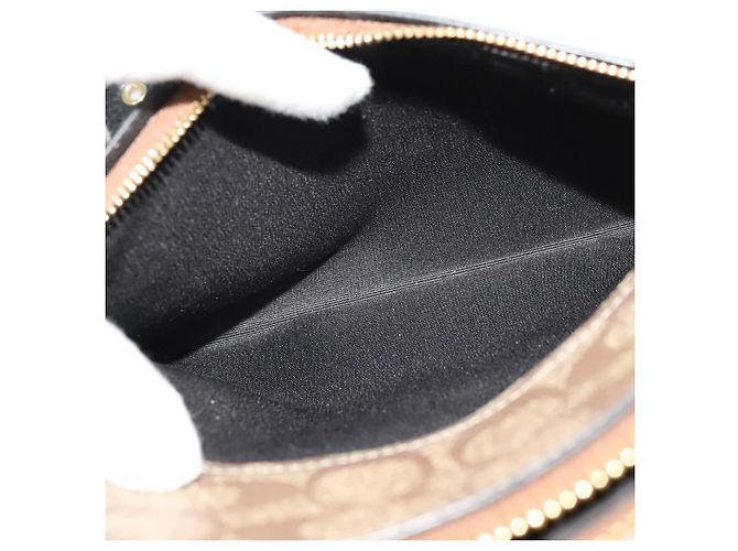 Borsa a spalla Coach Signature in PVC Beige Oro Auth bs26966 D'oro - vista 20