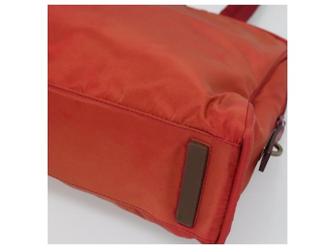 PRADA Borsa a mano in nylon rosso Auth BA3040 - vista 16