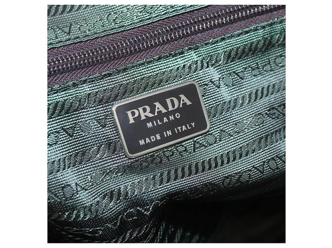PRADA Borsa a mano in nylon rosso Auth BA3040 - vista 19