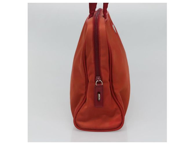 PRADA Borsa a mano in nylon rosso Auth BA3040 - vista 3