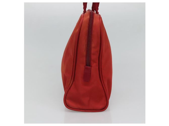 PRADA Borsa a mano in nylon rosso Auth BA3040 - vista 4