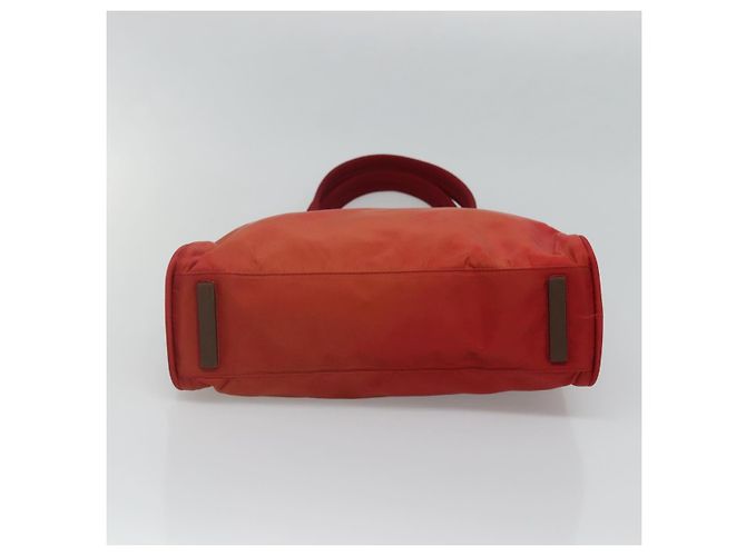 PRADA Borsa a mano in nylon rosso Auth BA3040 - vista 5