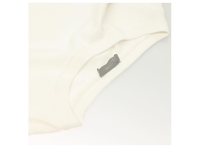 Camiseta de algodón blanca Christian Dior Auth ym014M Blanco - vista 6