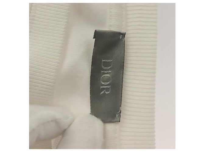 Camiseta de algodón blanca Christian Dior Auth ym014M Blanco - vista 7