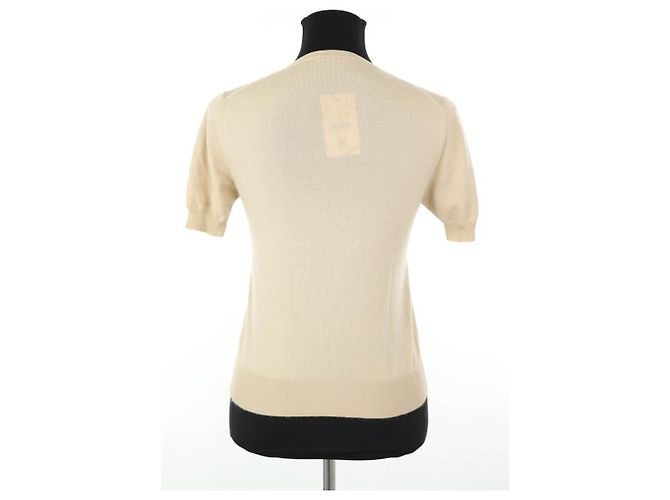 Louis Vuitton Suéter de cachemira beige - vista 4