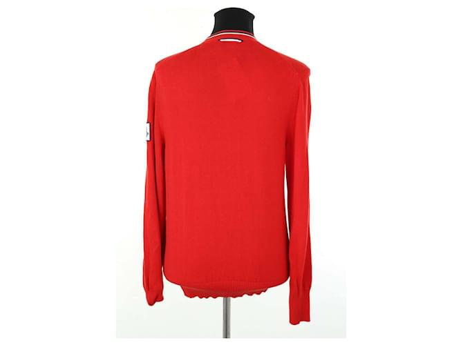 Moncler Roter Baumwollcardigan - Ansicht 4