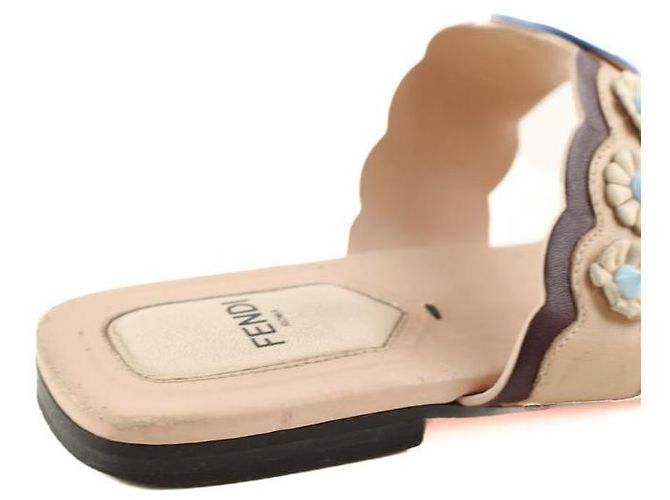 Fendi Sandali in pelle rosa - vista 3