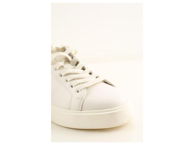 Balmain Weiße Leder-Sneaker - Ansicht 4
