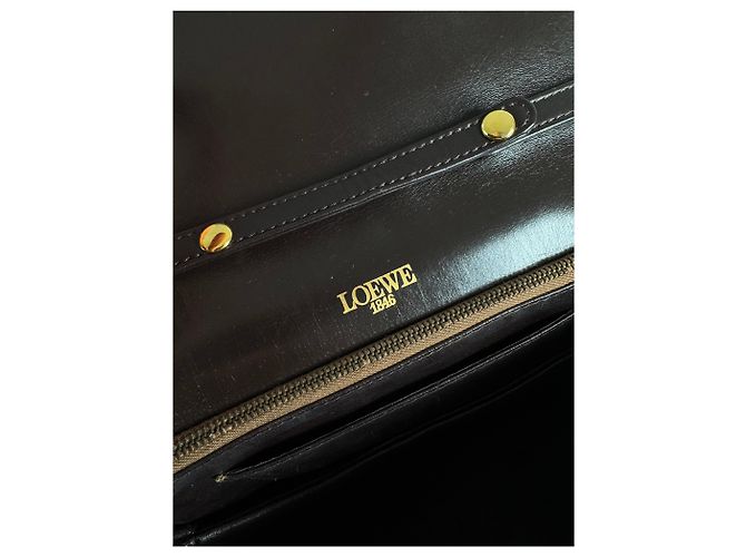Vintage Loewe Ledertasche braun - Ansicht 5