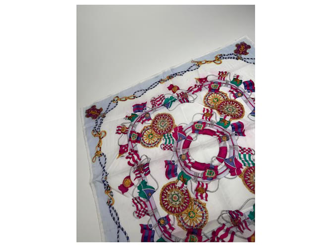 Céline Sciarpa floreale vintage Celine Multicolore - vista 4