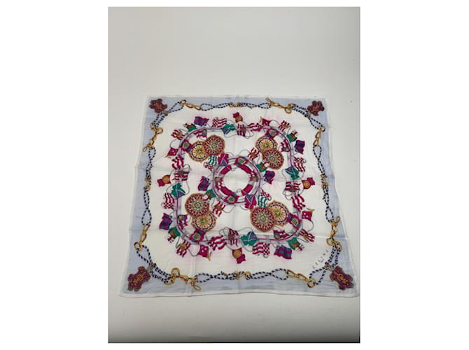Céline Sciarpa floreale vintage Celine Multicolore - vista 5