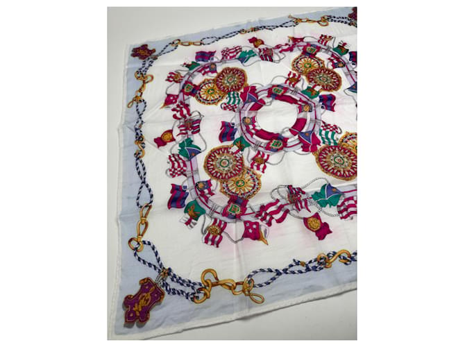 Céline Sciarpa floreale vintage Celine Multicolore - vista 6