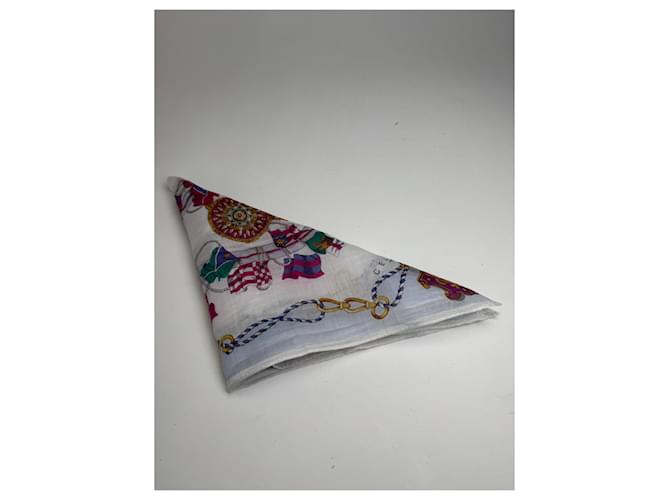 Céline Sciarpa floreale vintage Celine Multicolore - vista 8