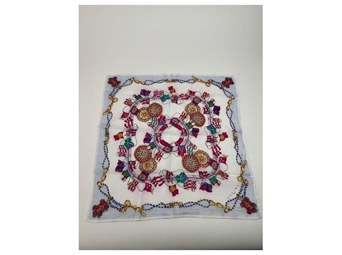 Céline Sciarpa floreale vintage Celine Multicolore - vista 9