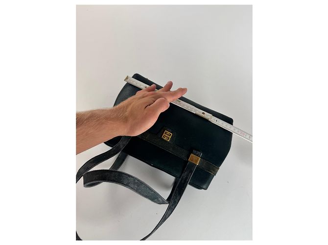 Vintage Givenchy Leder 4G Tasche grün - Ansicht 11
