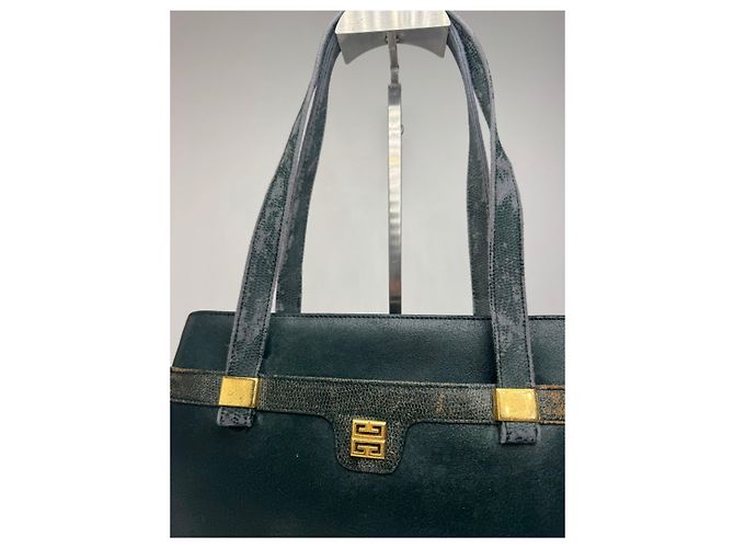 Vintage Givenchy Leder 4G Tasche grün - Ansicht 2
