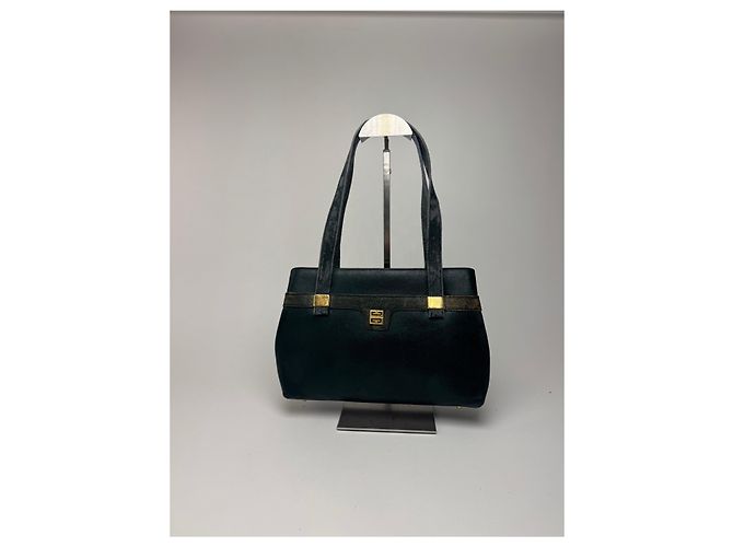 Vintage Givenchy Leder 4G Tasche grün - Ansicht 3