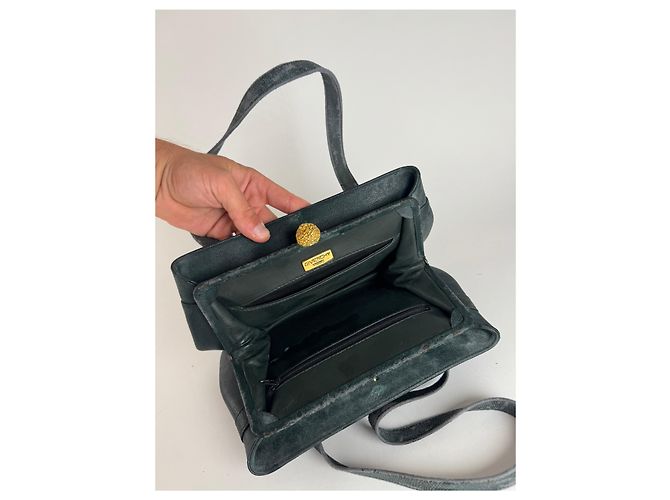 Vintage Givenchy Leder 4G Tasche grün - Ansicht 4