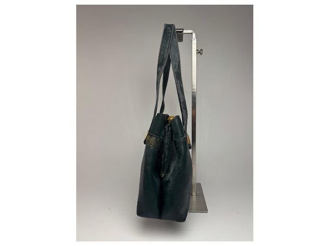 Vintage Givenchy Leder 4G Tasche grün - Ansicht 5