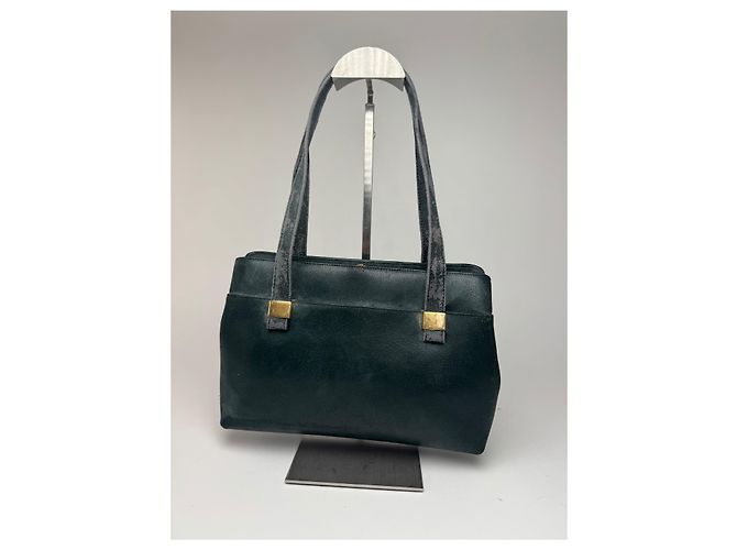 Vintage Givenchy Leder 4G Tasche grün - Ansicht 7