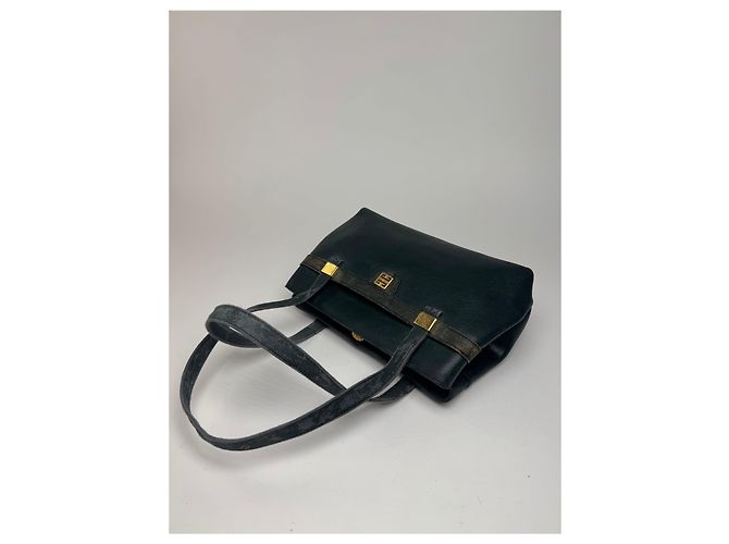 Vintage Givenchy Leder 4G Tasche grün - Ansicht 9