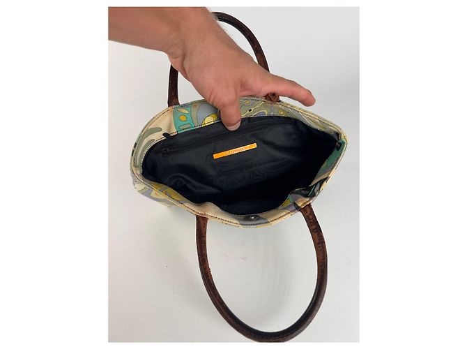 Vintage Emilio Pucci Canvas-Handtasche mehrfarbig Mehrfarben - Ansicht 4