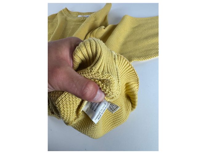Pull vintage Givenchy M/L jaune - vue 11