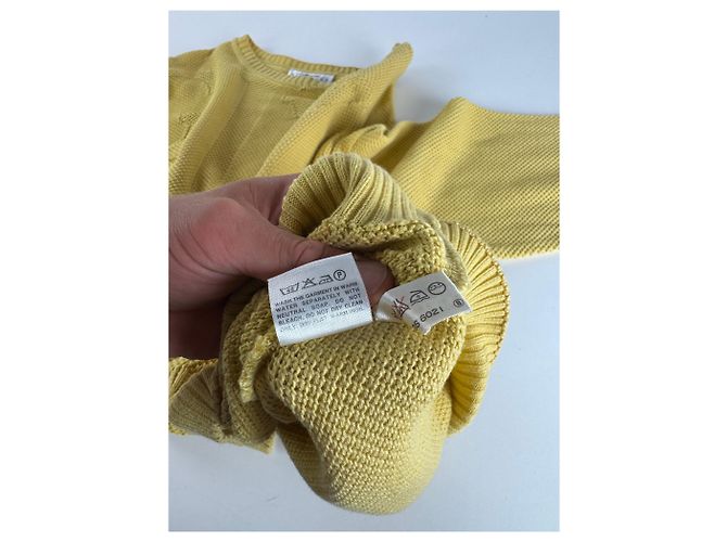 Pull vintage Givenchy M/L jaune - vue 12