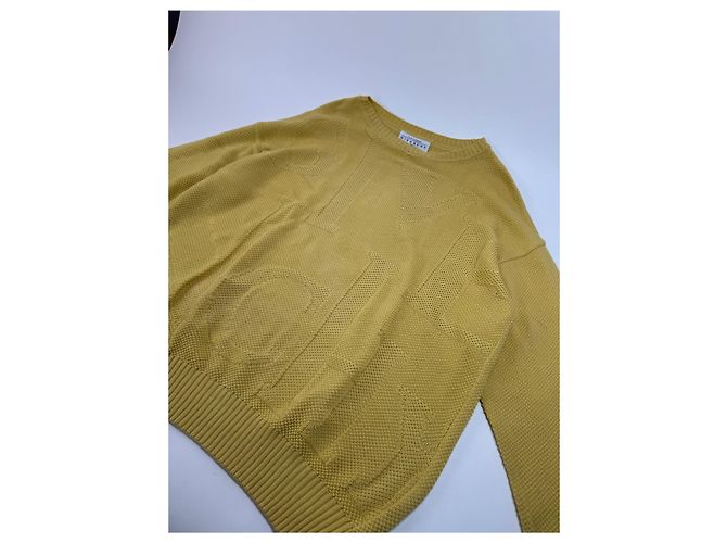 Pull vintage Givenchy M/L jaune - vue 2