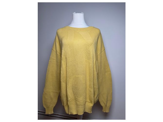 Pull vintage Givenchy M/L jaune - vue 4