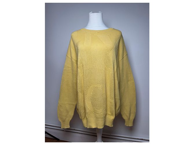 Pull vintage Givenchy M/L jaune - vue 7