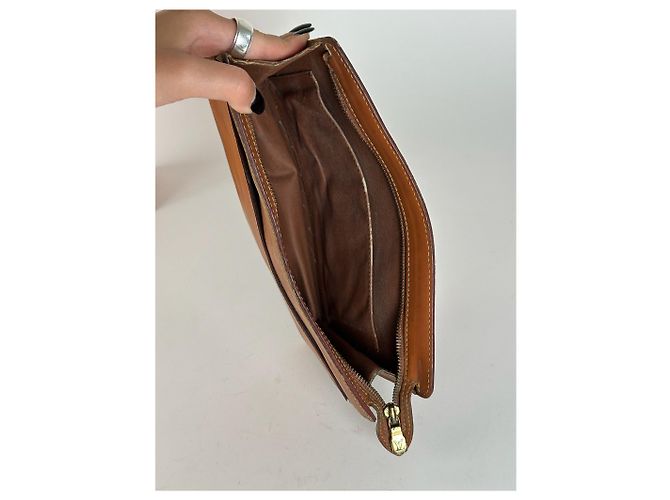 Vintage Louis Vuitton EPI Leather clutch brown Orange - view 6