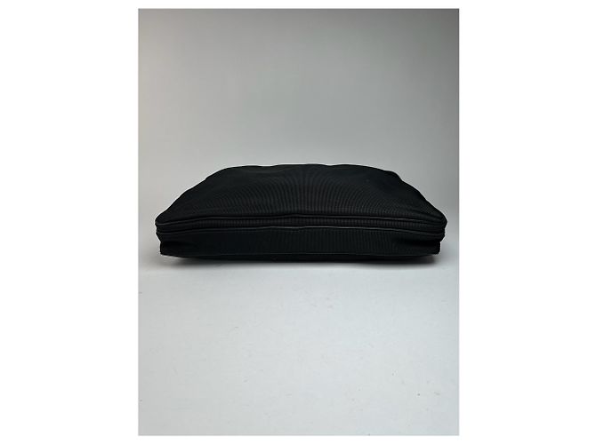Borsa da viaggio vintage in pelle vegana Issey Miyake nera - vista 8