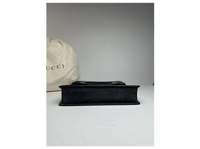 Vintage Gucci Wildledertasche grau - Ansicht 11