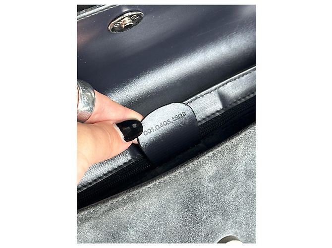 Vintage Gucci Wildledertasche grau - Ansicht 5