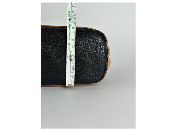Vintage Courreges Leder Tasche braun schwarz - Ansicht 10