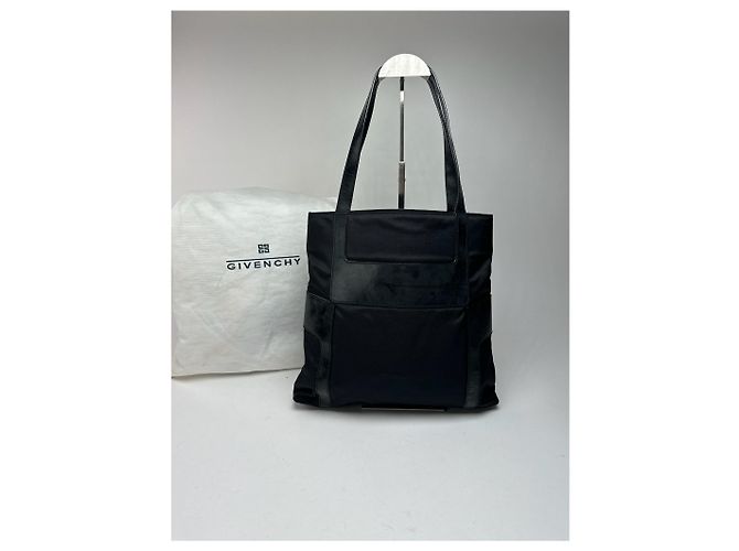 Vintage Givenchy Ledertasche schwarz - Ansicht 2