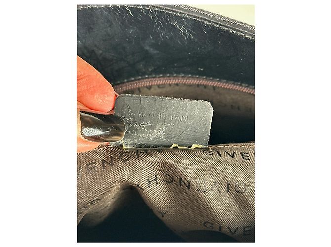 Vintage Givenchy Ledertasche schwarz - Ansicht 4