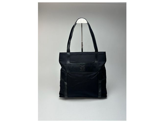 Vintage Givenchy Ledertasche schwarz - Ansicht 6