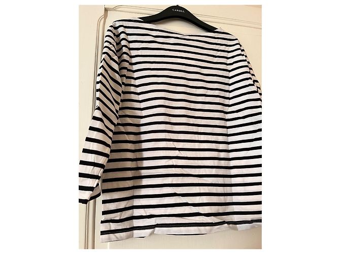 Camiseta Chanel con logo azul marino de algodón - vista 3